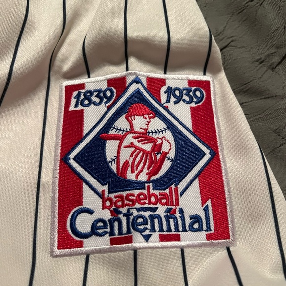 BABE RUTH Yankees Old Style Jersey Size Large - Picture 3 of 4